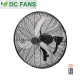 WALL FAN  FW65-DC20AR 65cm ΒΙΟΜΗΧΑΝΙΚΟΣSMART DC 110W BLACK R/C